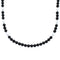 Onyx White Agate Sterling Silver American Indian Bead Necklace RX99893